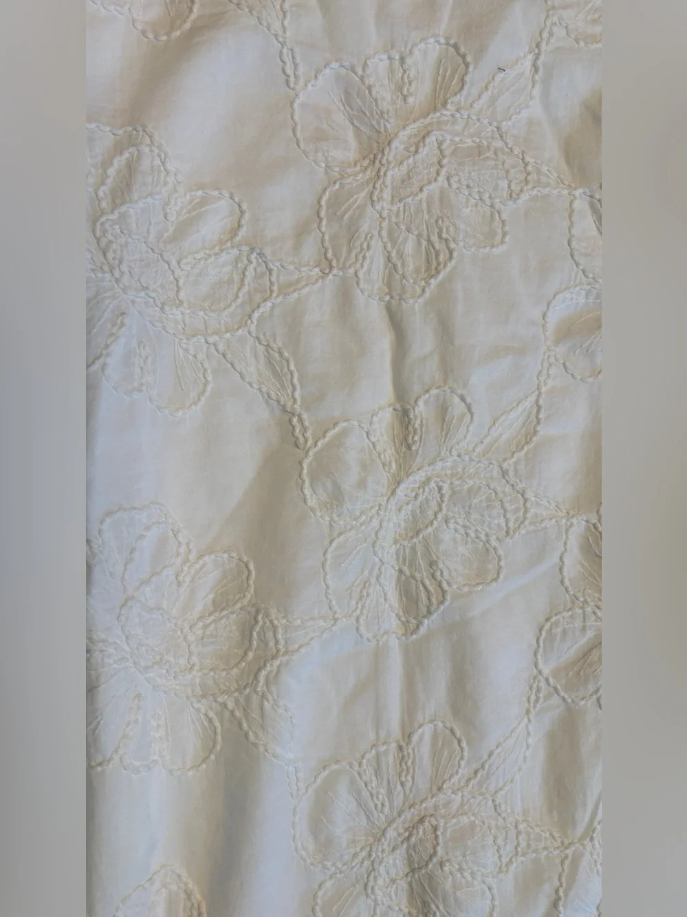 J.CREW Women’s White Cotton Embroidered Floral Shift Dress Size 4 NWT $148 MSRP